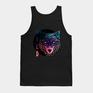 Wild Wolf Starry Sky Tank Top